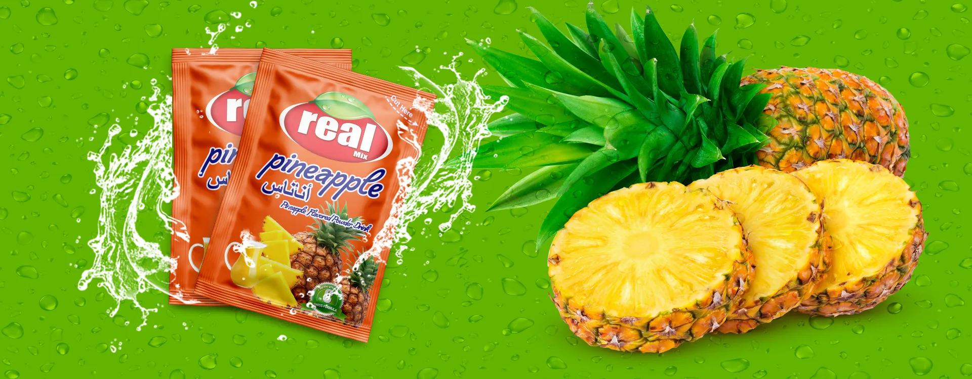 Real Mix Ananas aromalı toz içecek